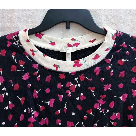 Joie Womens NWT Caleigh Floral Print Drop Shoulder Sweater Size S Colorblock New - Picture 3 of 7